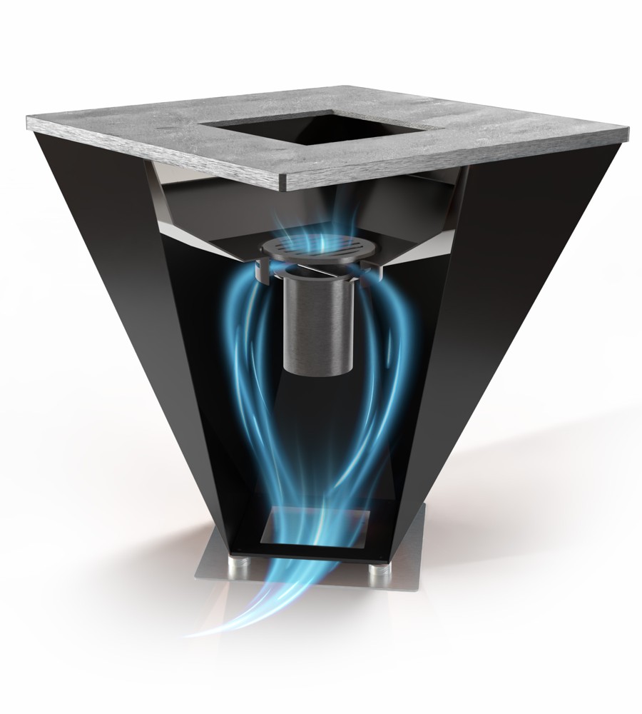 KEDAR Crystal Nero výřez – vzduch