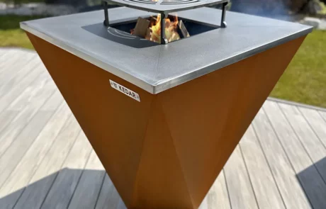 Corten Gril KEDAR Crystal na terase